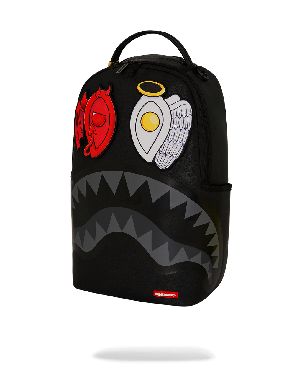 SPRAYGROUND SPLIT SAINT VELCRO REMOVABLE 6 EYES SHARK BACKPACK