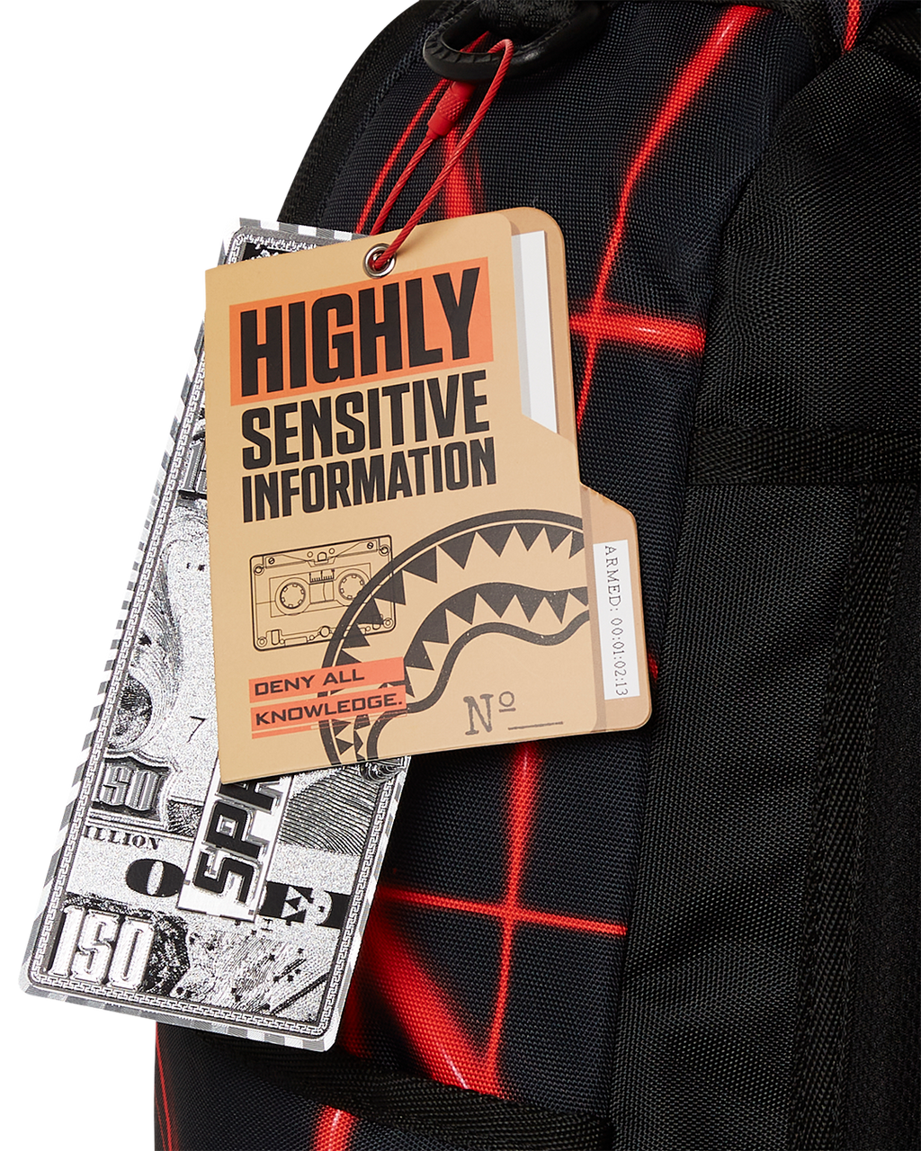 SPRAYGROUND MISSION IMPOSSIBLE HEIST LASER SHARK BACKPACK