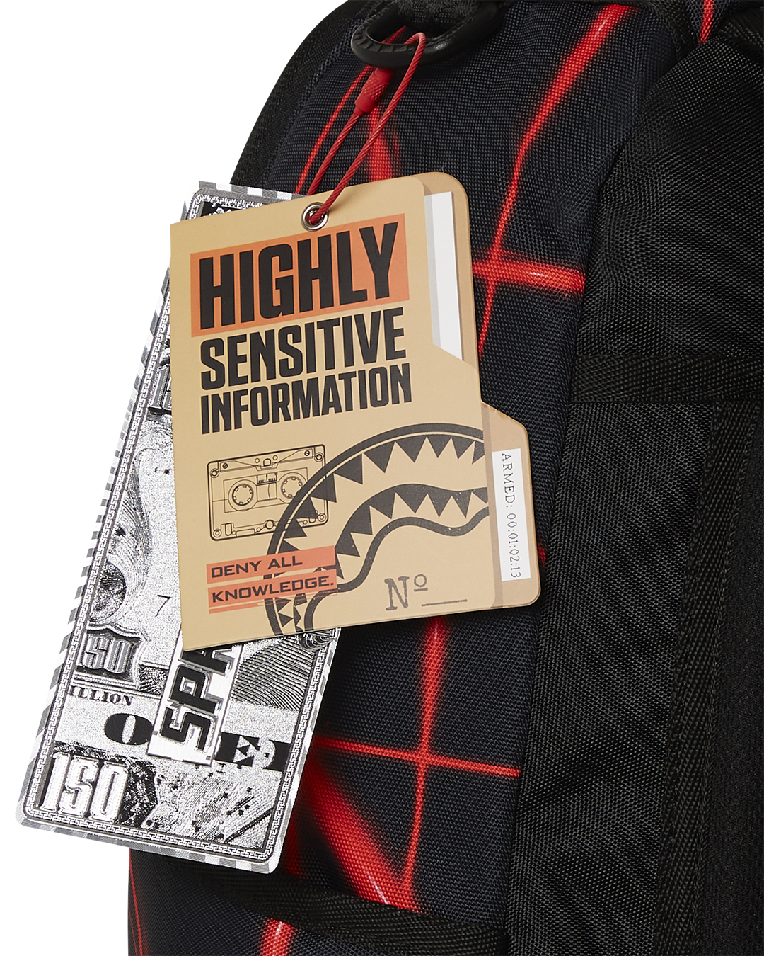 SPRAYGROUND MISSION IMPOSSIBLE HEIST LASER SHARK BACKPACK