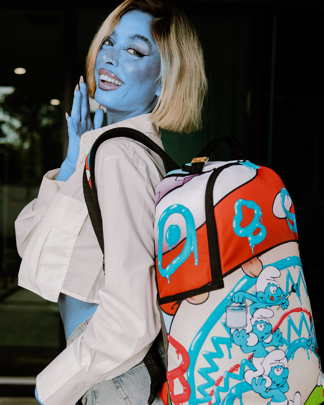 SPRAYGROUND SMURFS ART PARTY BACKPACK