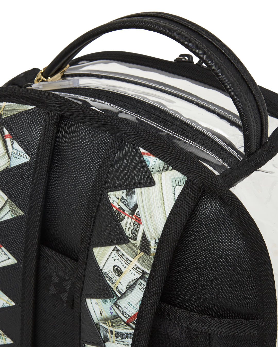 SPRAYGROUND CLEAR BACKPACK - MONEY CHOMP