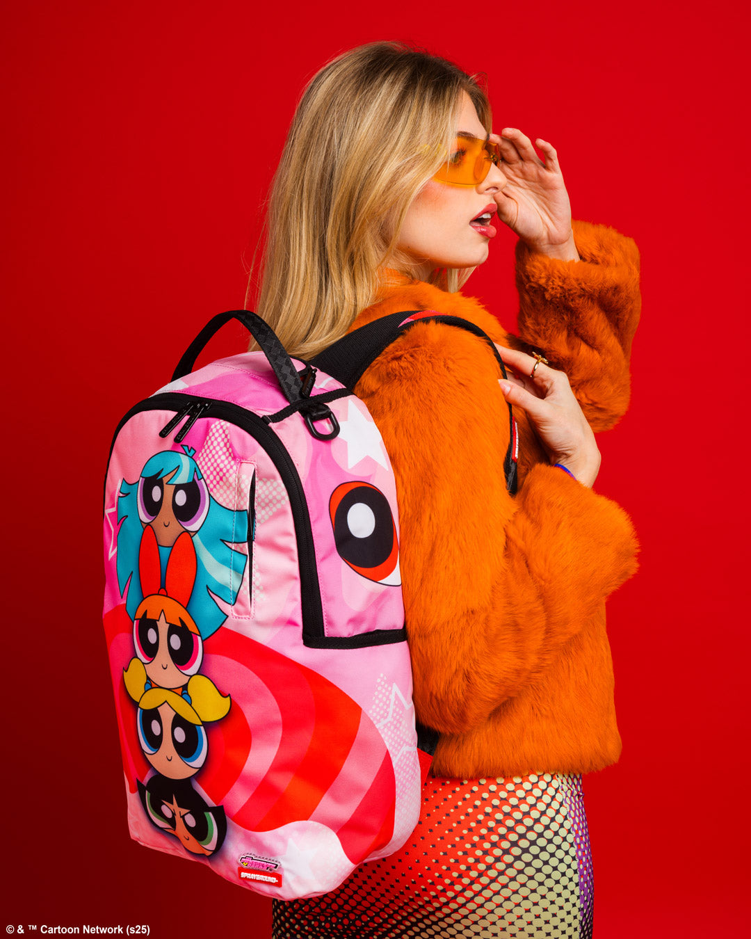 SPRAYGROUND POWERPUFF GIRLS STACKED MINI BACKPACK