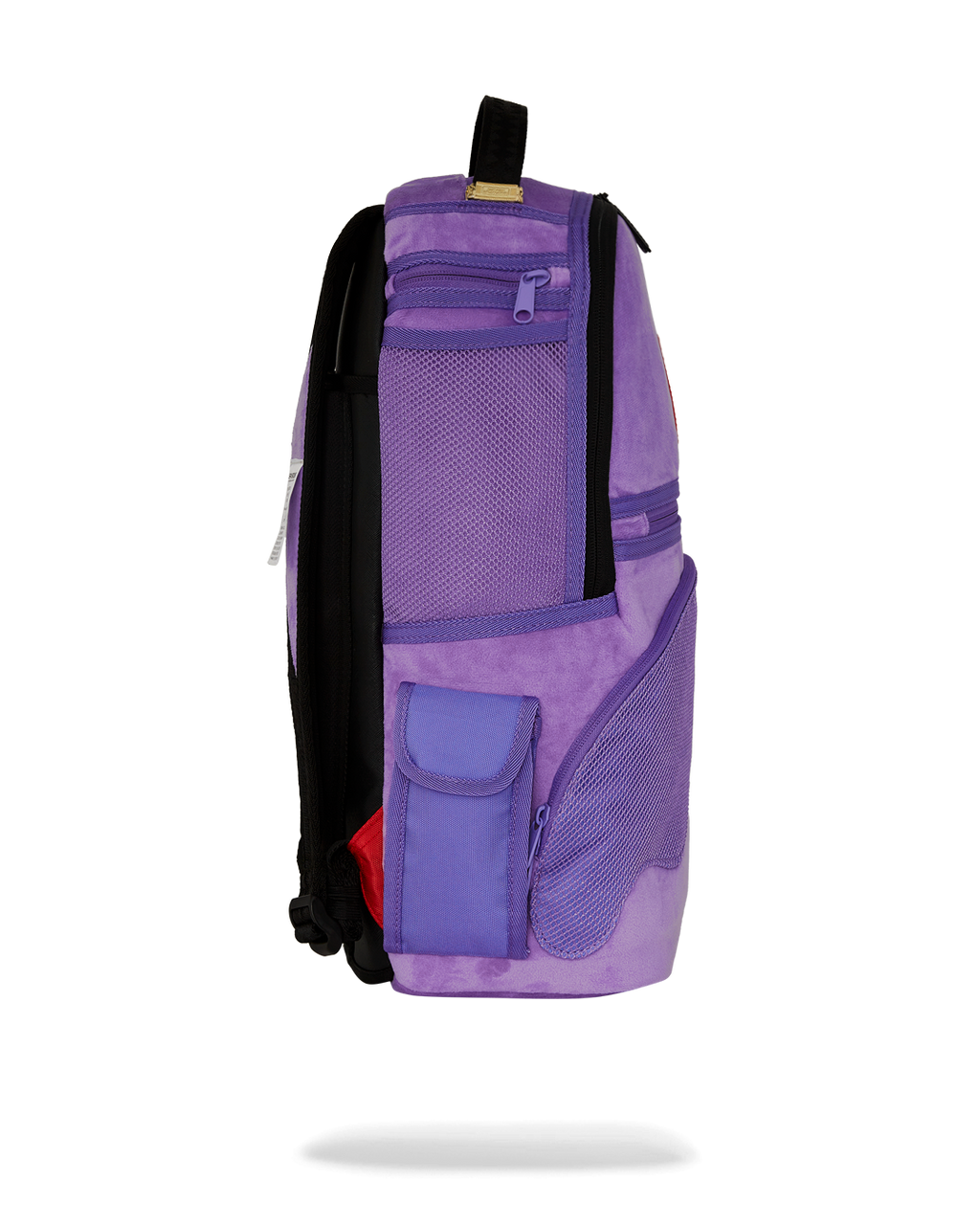 SPRAYGROUND NOOO WAY!!! A REVERSIBLE BACKPACK - PURPLE VELOUR TO OG SHARKS IN PARIS BACKPACK