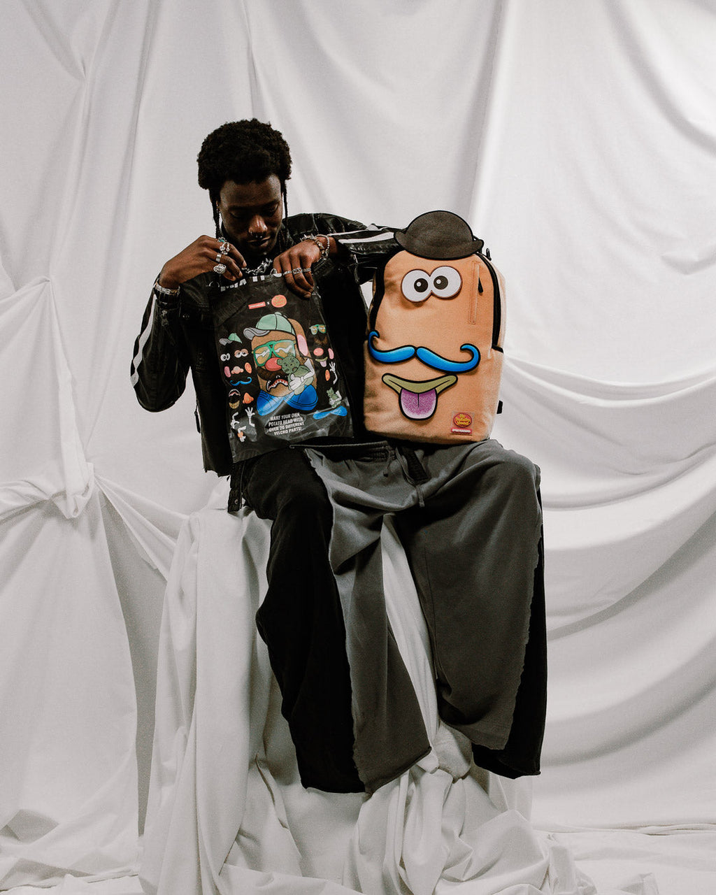 SPRAYGROUND MR. POTATO HEAD VELCRO PATCH MIX-IT-UP DLXSV BACKPACK