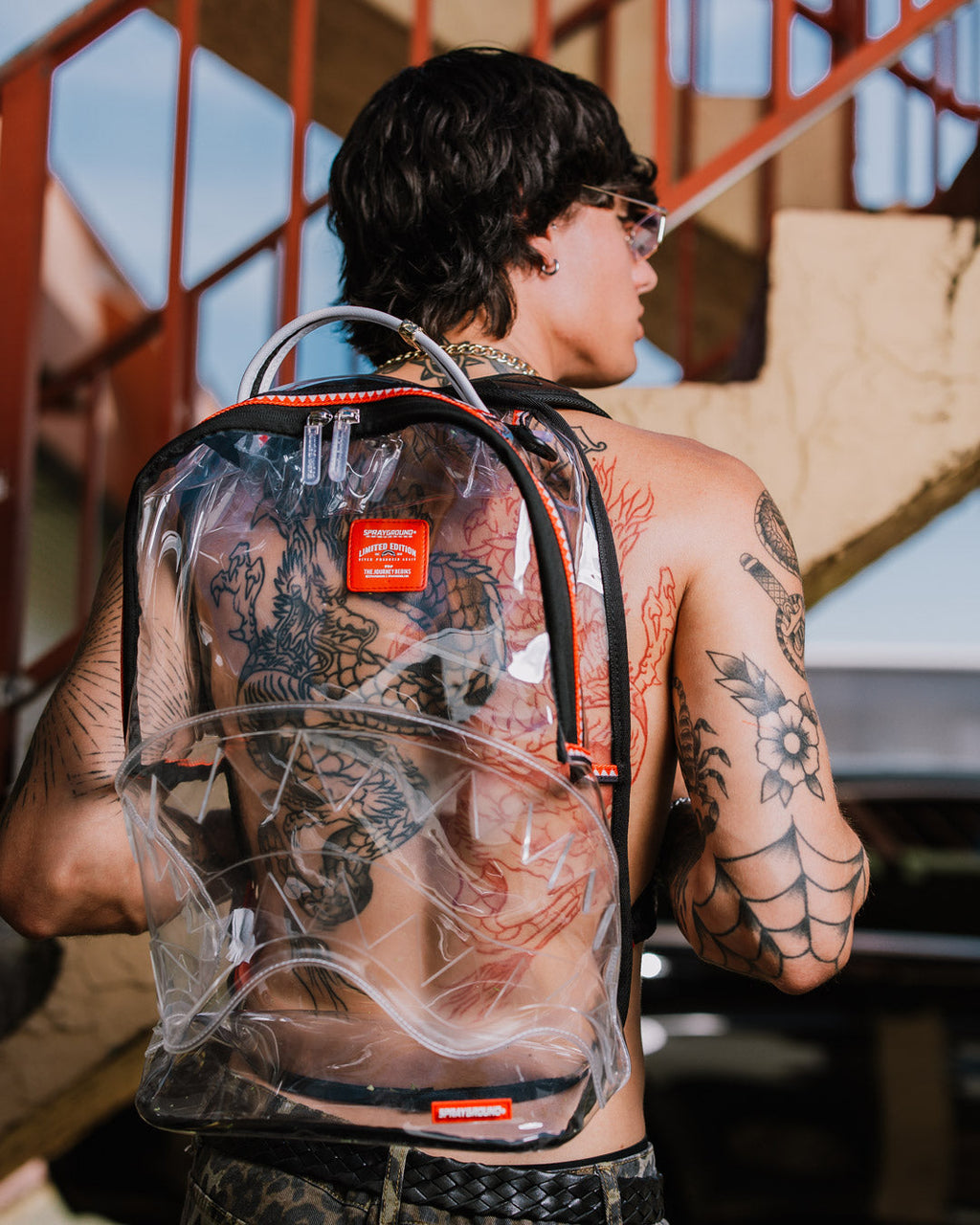 SPRAYGROUND 100% CLEAR BACKPACK SHARK