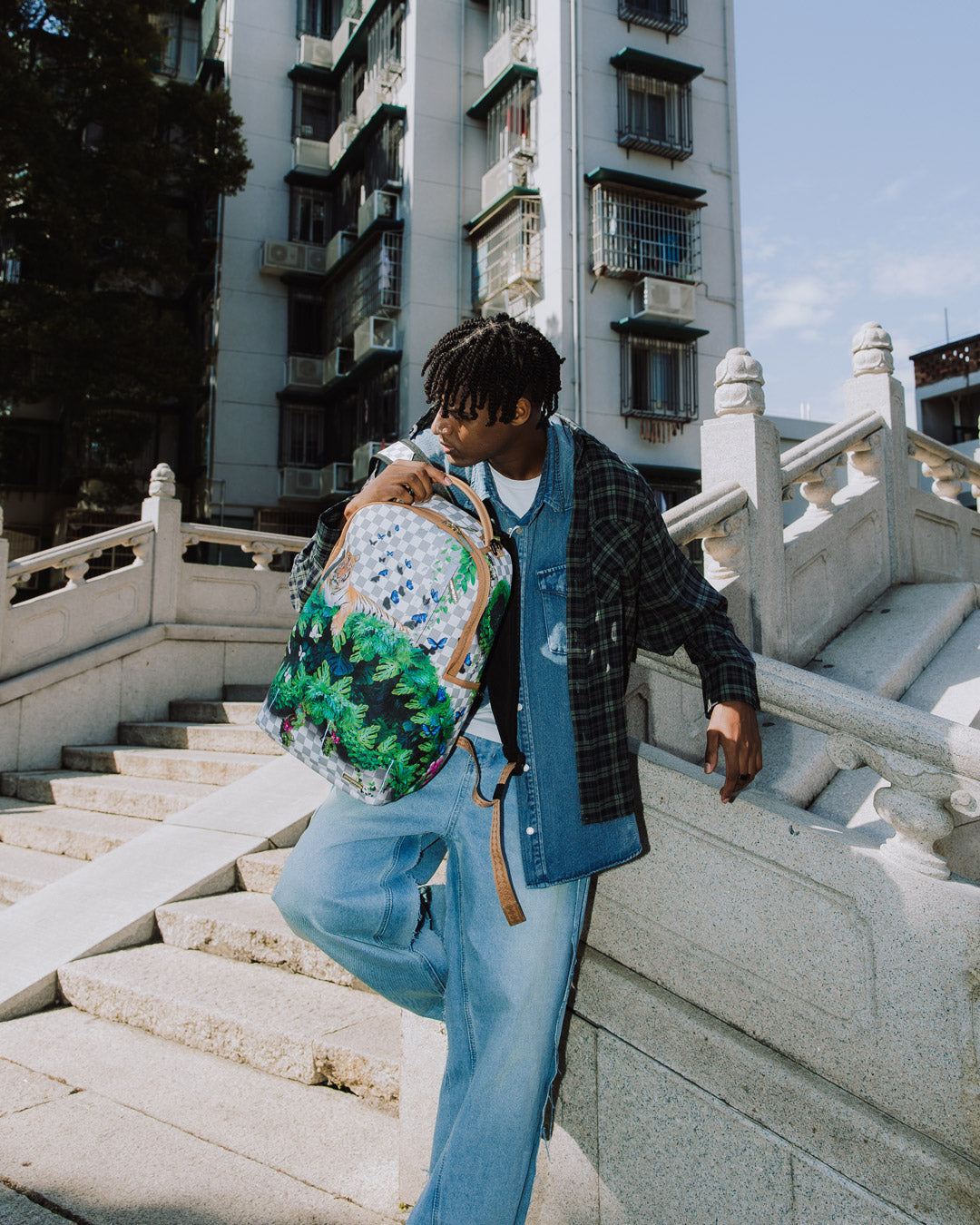 SPRAYGROUND SECRET GARDEN SHARK BACKPACK