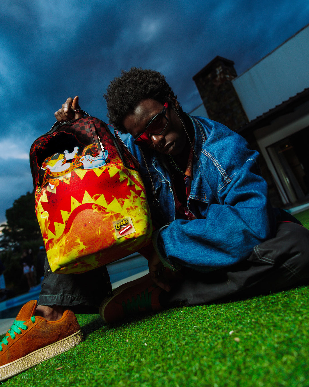 SPRAYGROUND CHEETOS TOO HOT TO HANDLE BACKPACK