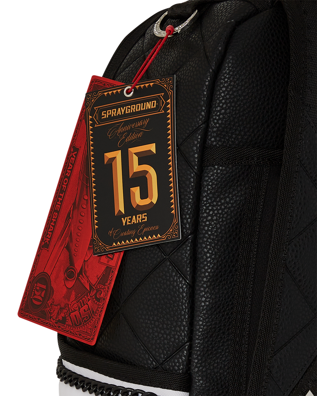 SPRAYGROUND HELLO MY NAME IS 15 YEARS QUILTED BACKPACK (SUPER RARE)