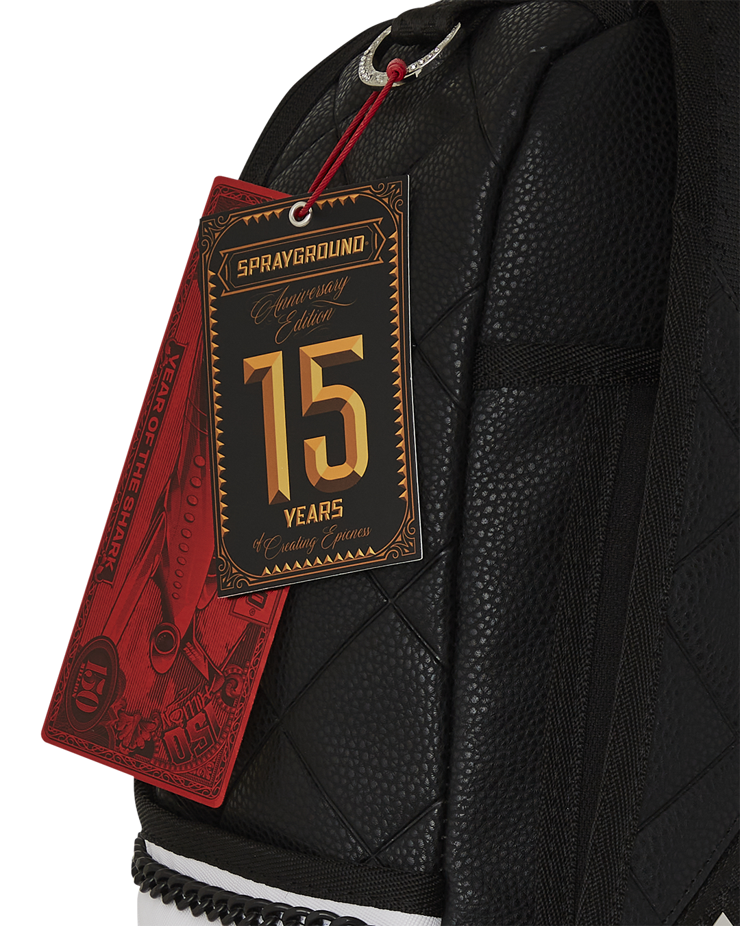 SPRAYGROUND HELLO MY NAME IS 15 YEARS QUILTED BACKPACK (SUPER RARE)