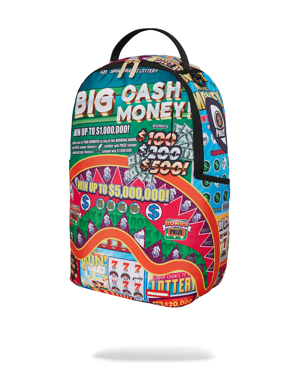 SPRAYGROUND BIG MONEY BIG MONEY BACKPACK (COMES WITH SCRATCH OFF PLAYING CARD)