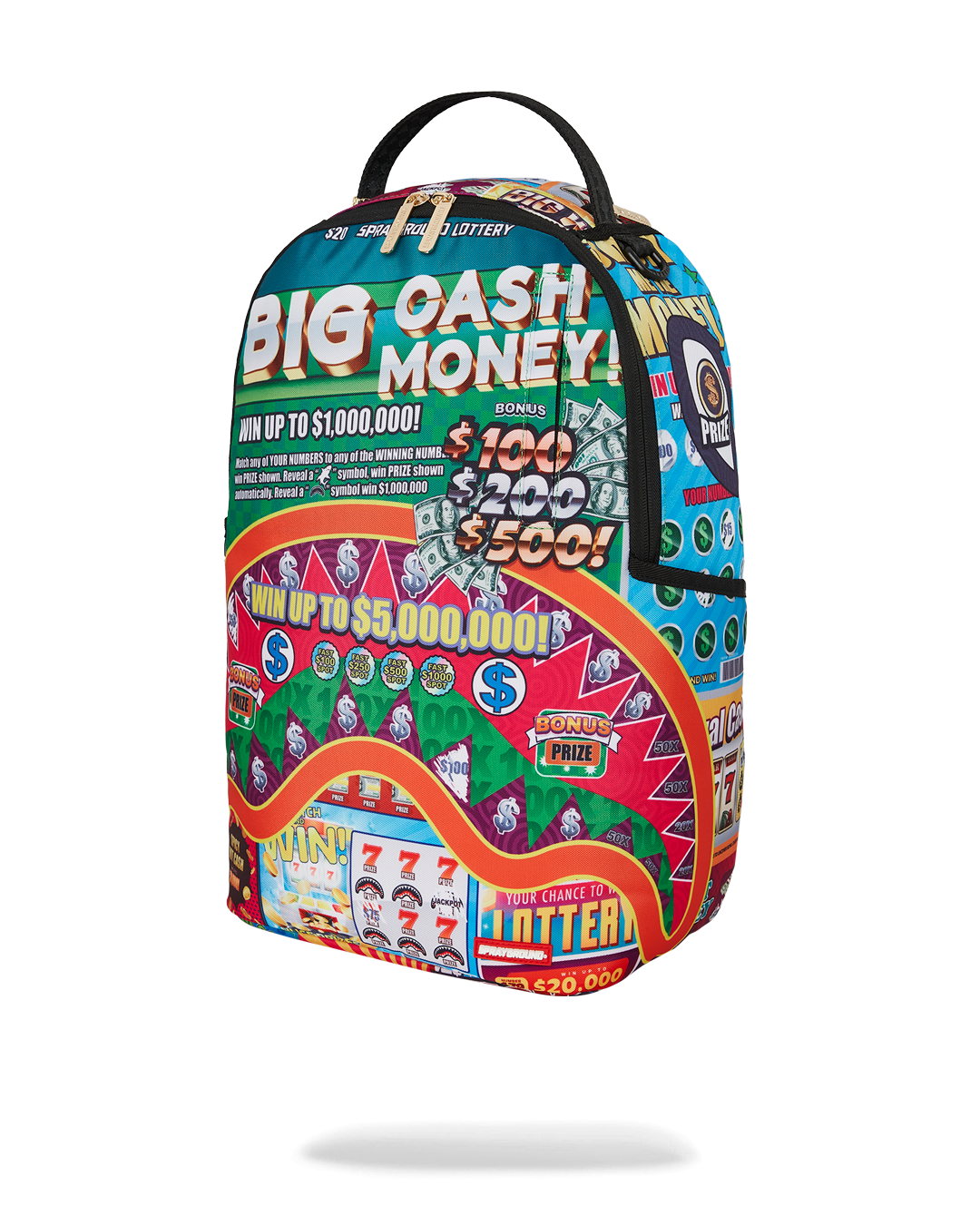 SPRAYGROUND BIG MONEY BIG MONEY BACKPACK (COMES WITH SCRATCH OFF PLAYING CARD)