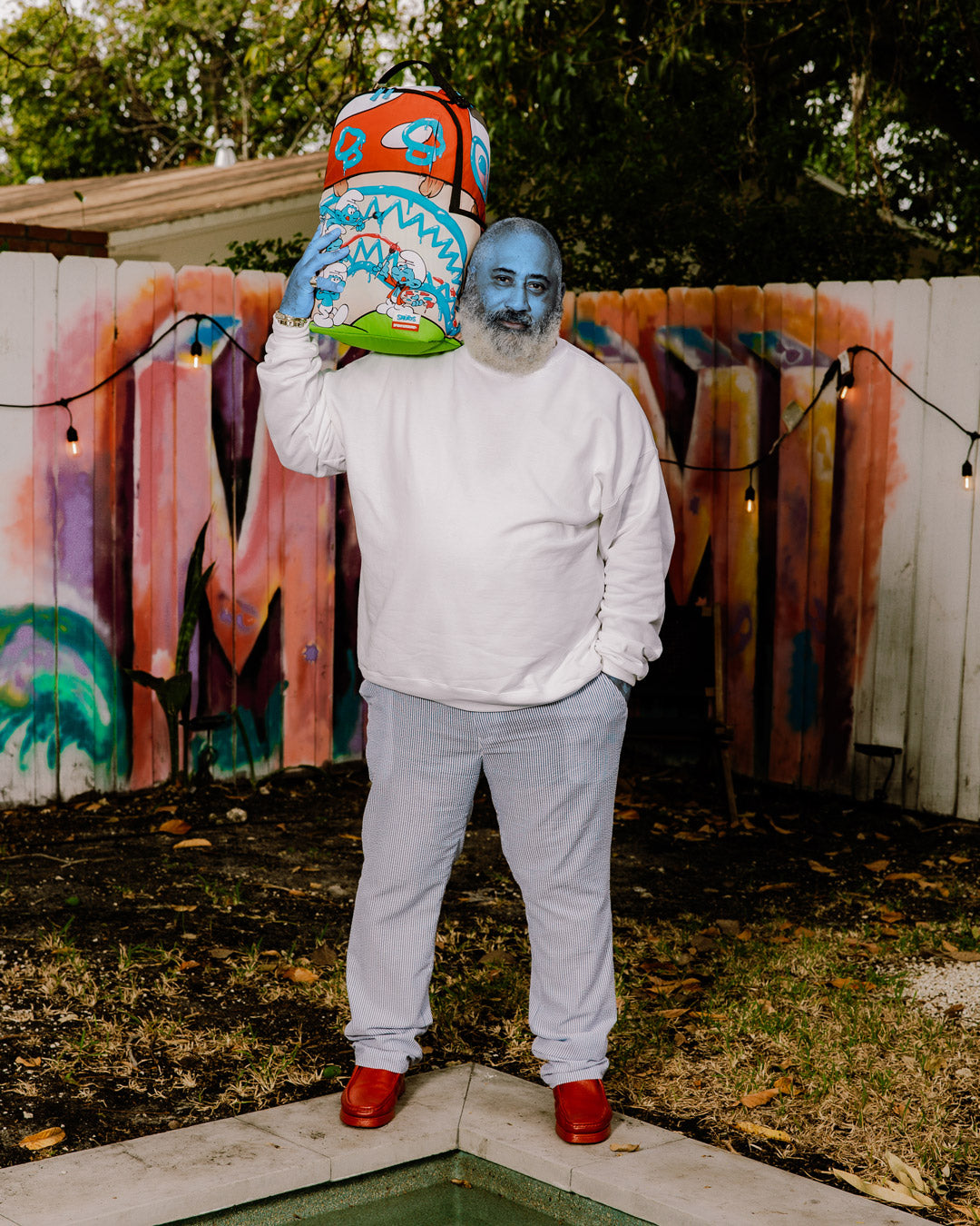 SPRAYGROUND SMURFS ART PARTY BACKPACK