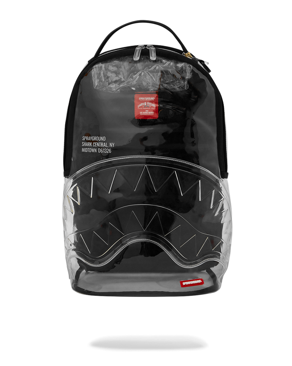 SPRAYGROUND CLEAR BACKPACK - SHARK CENTRAL