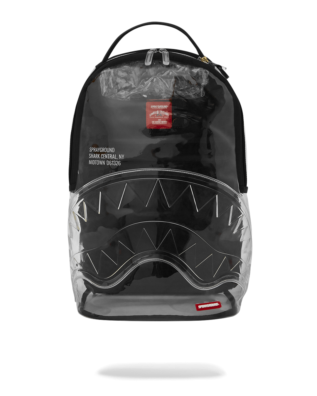 SPRAYGROUND CLEAR BACKPACK - SHARK CENTRAL