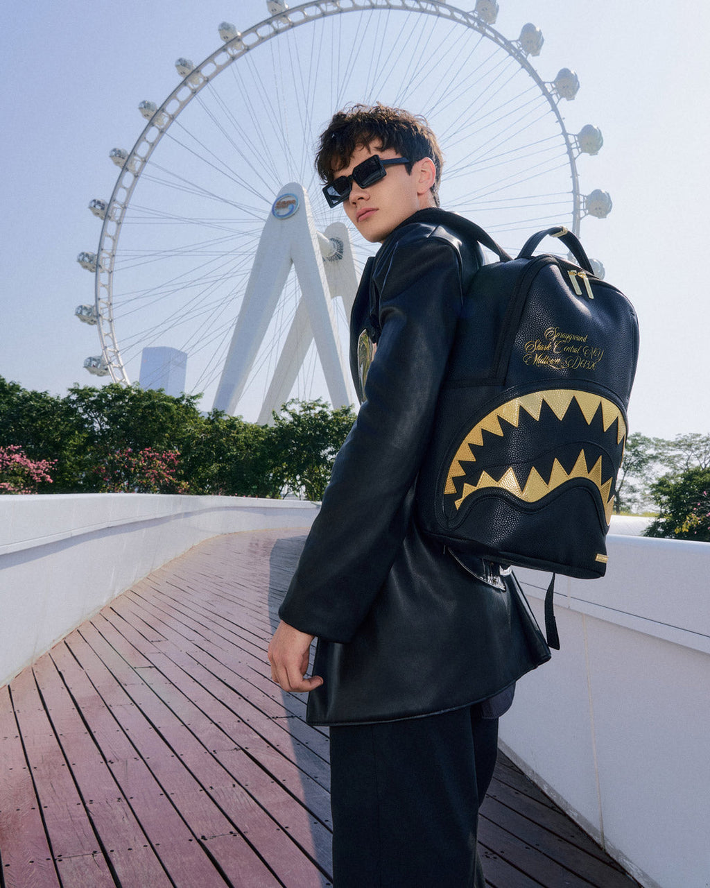 SPRAYGROUND SHARK CENTRAL GILDED BITE BACKPACK