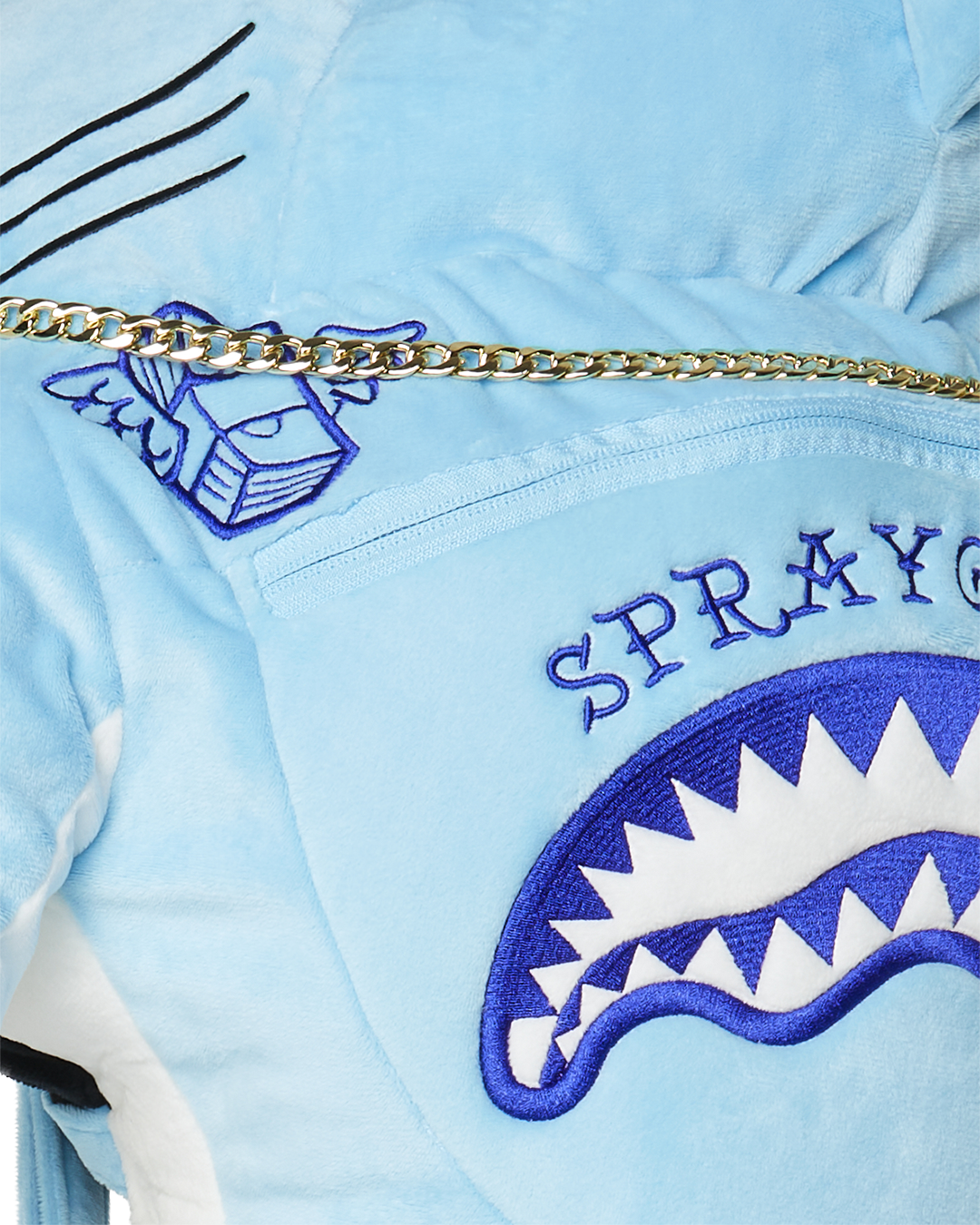 SPRAYGROUND STUFFED SAVAGE HOODY BACKPACK SHARK