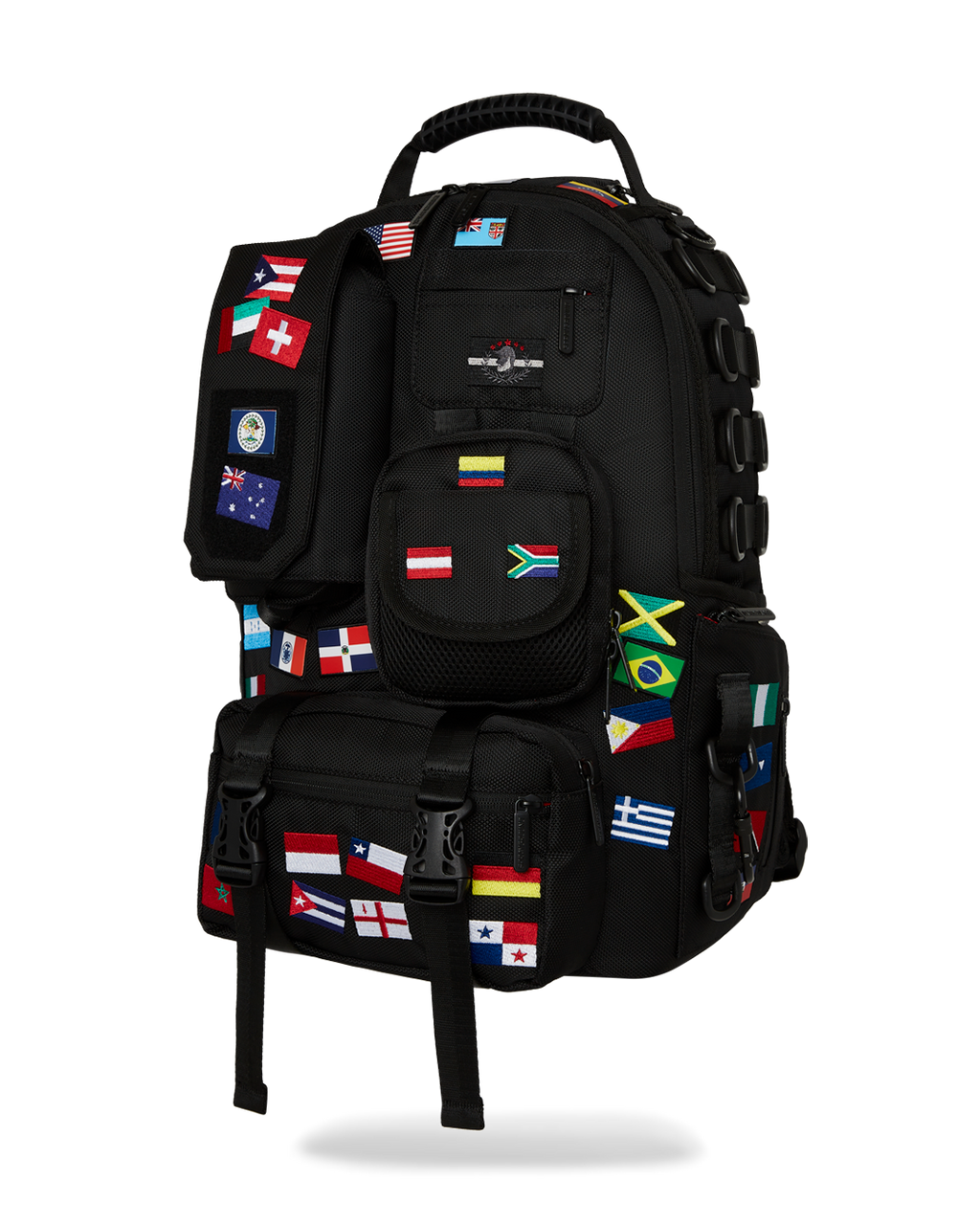 SPRAYGROUND JAMES FIRST CLASS GLOBAL FLAGS SPECIAL OPS CARGO BACKPACK