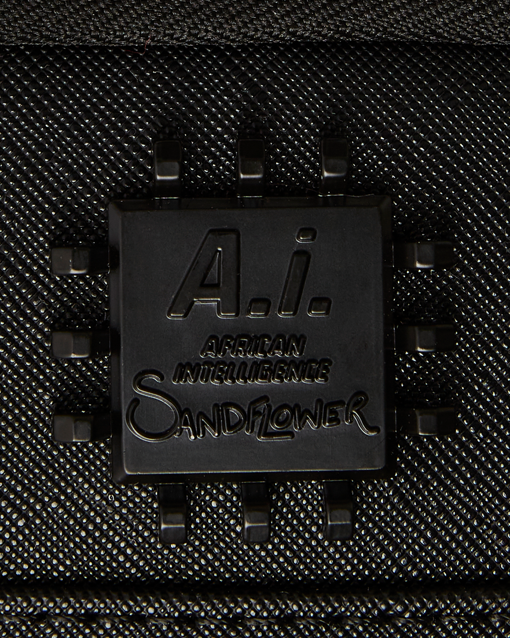 SPRAYGROUND A.I. AFRICAN INTELLIGENCE SHARKS OF THE GOLD OCEAN BACKPACK - SANDFLOWER COLLAB