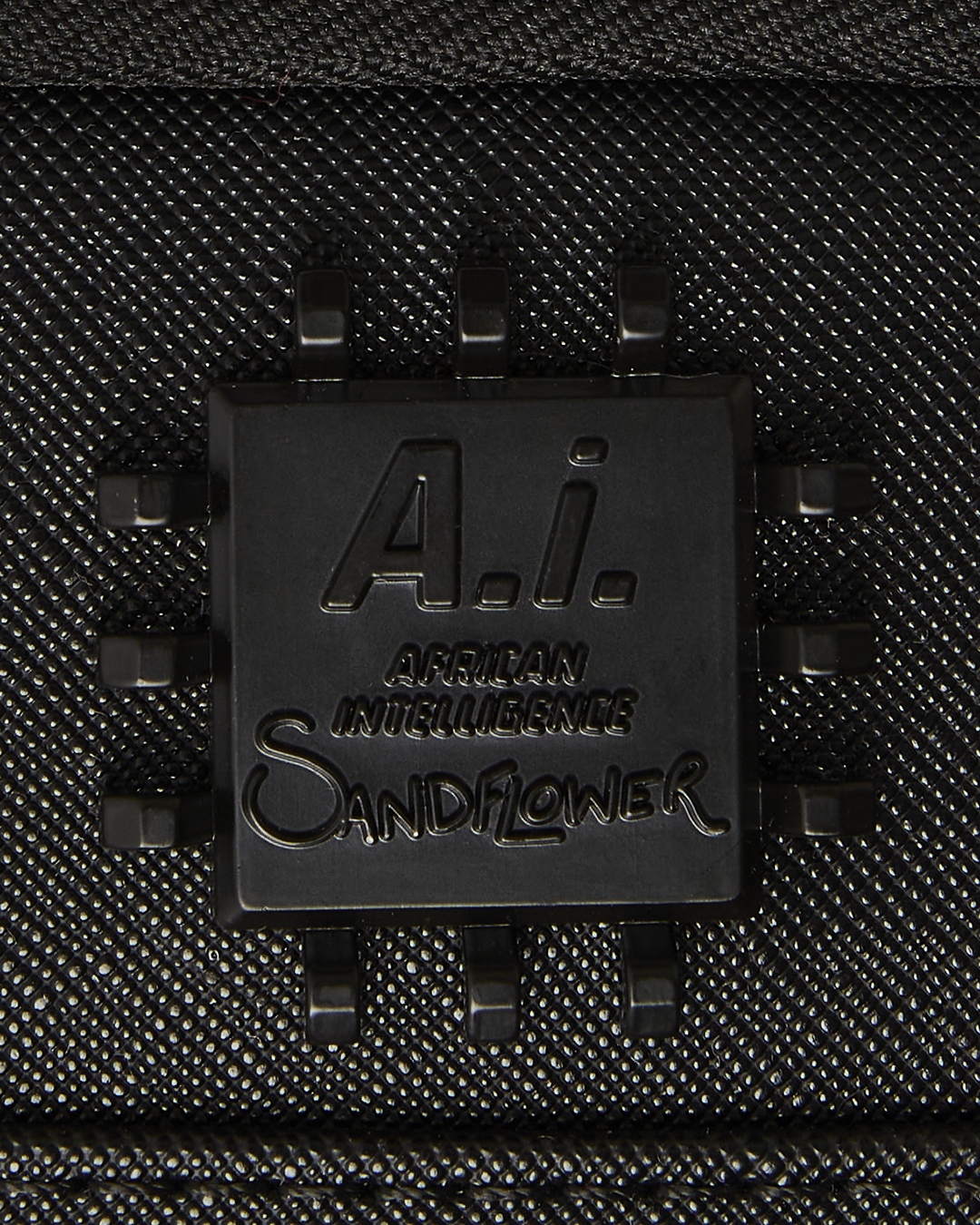 SPRAYGROUND A.I. AFRICAN INTELLIGENCE SHARKS OF THE GOLD OCEAN BACKPACK - SANDFLOWER COLLAB