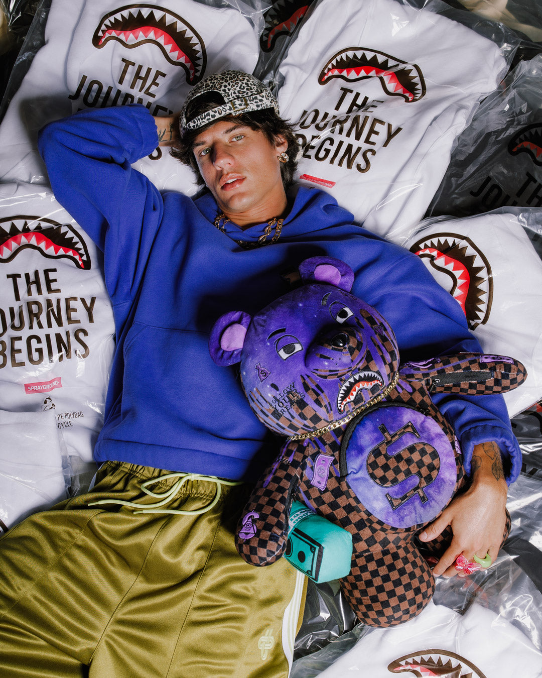 SPRAYGROUND CHAMPION OF THE GALAXY MONEYBEAR BACKPACK