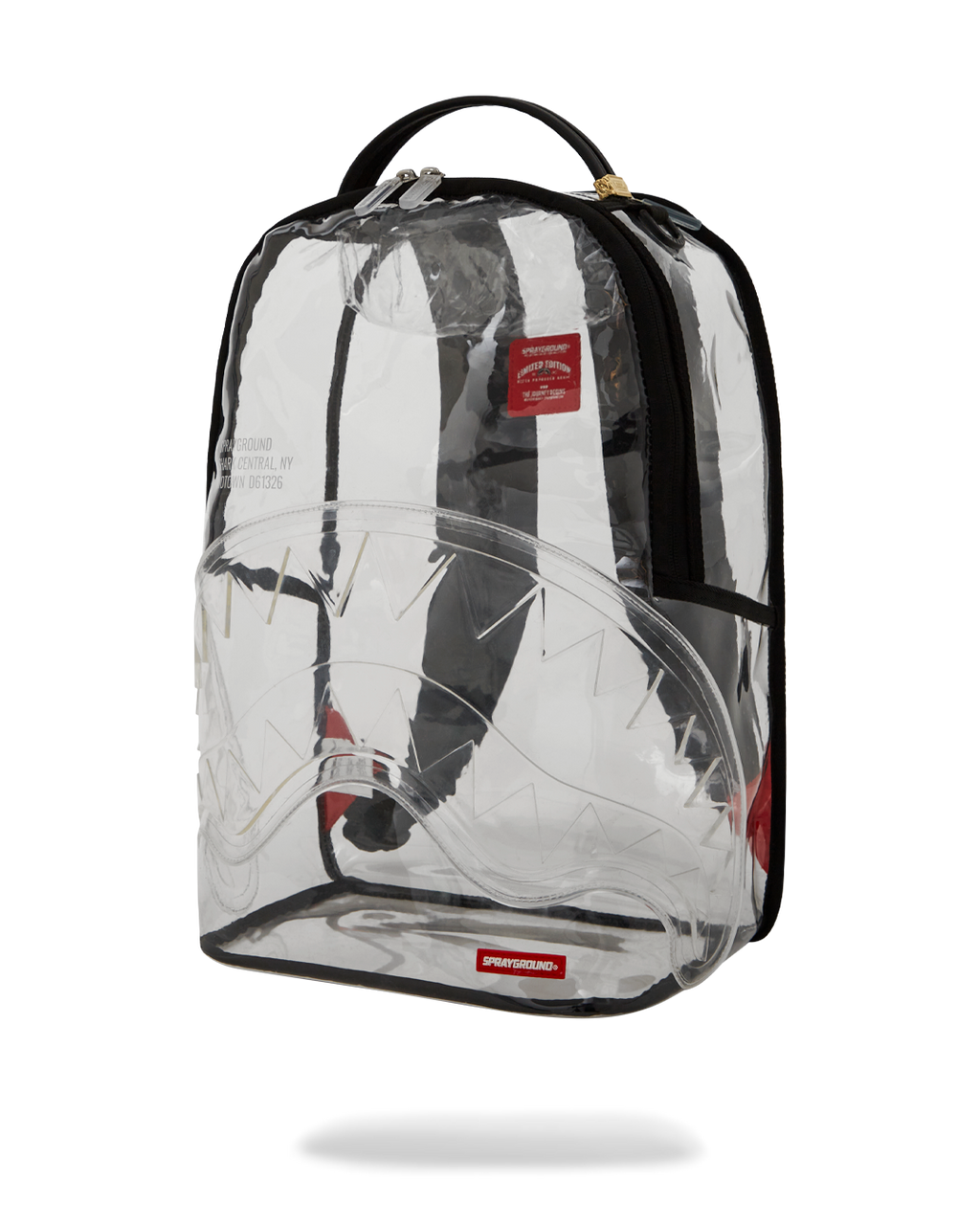 SPRAYGROUND 100% CLEAR BACKPACK - SHARK CENTRAL