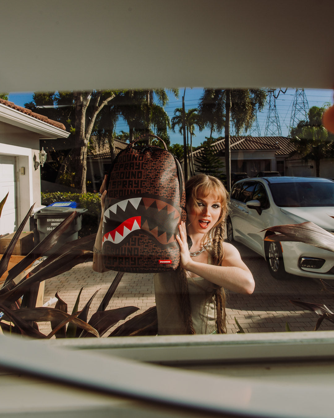 SPRAYGROUND MONEY SHARK SPLIT BACKPACK