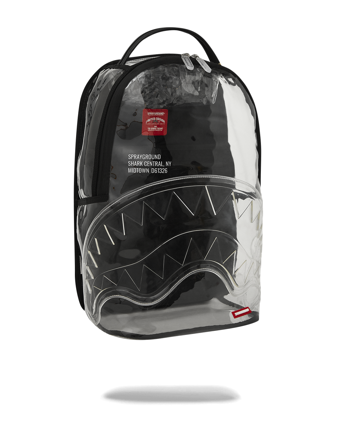 SPRAYGROUND CLEAR BACKPACK - SHARK CENTRAL