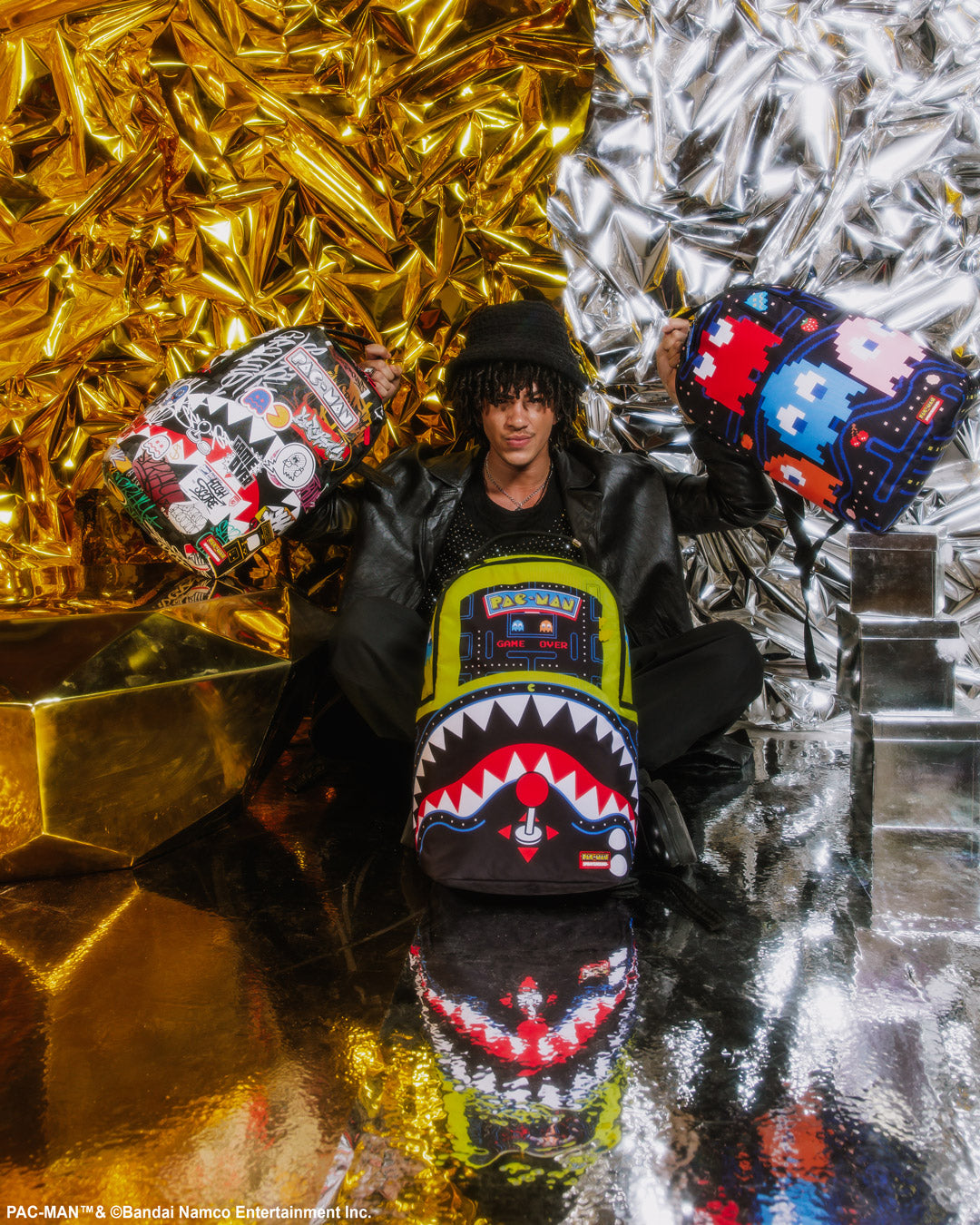SPRAYGROUND PACMAN LEVELED-UP ART BACKPACK