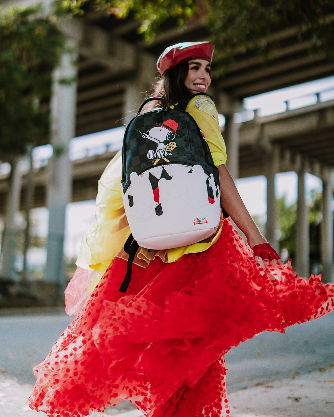 SPRAYGROUND SNOOPY ART BITE DLXSV BACKPACK