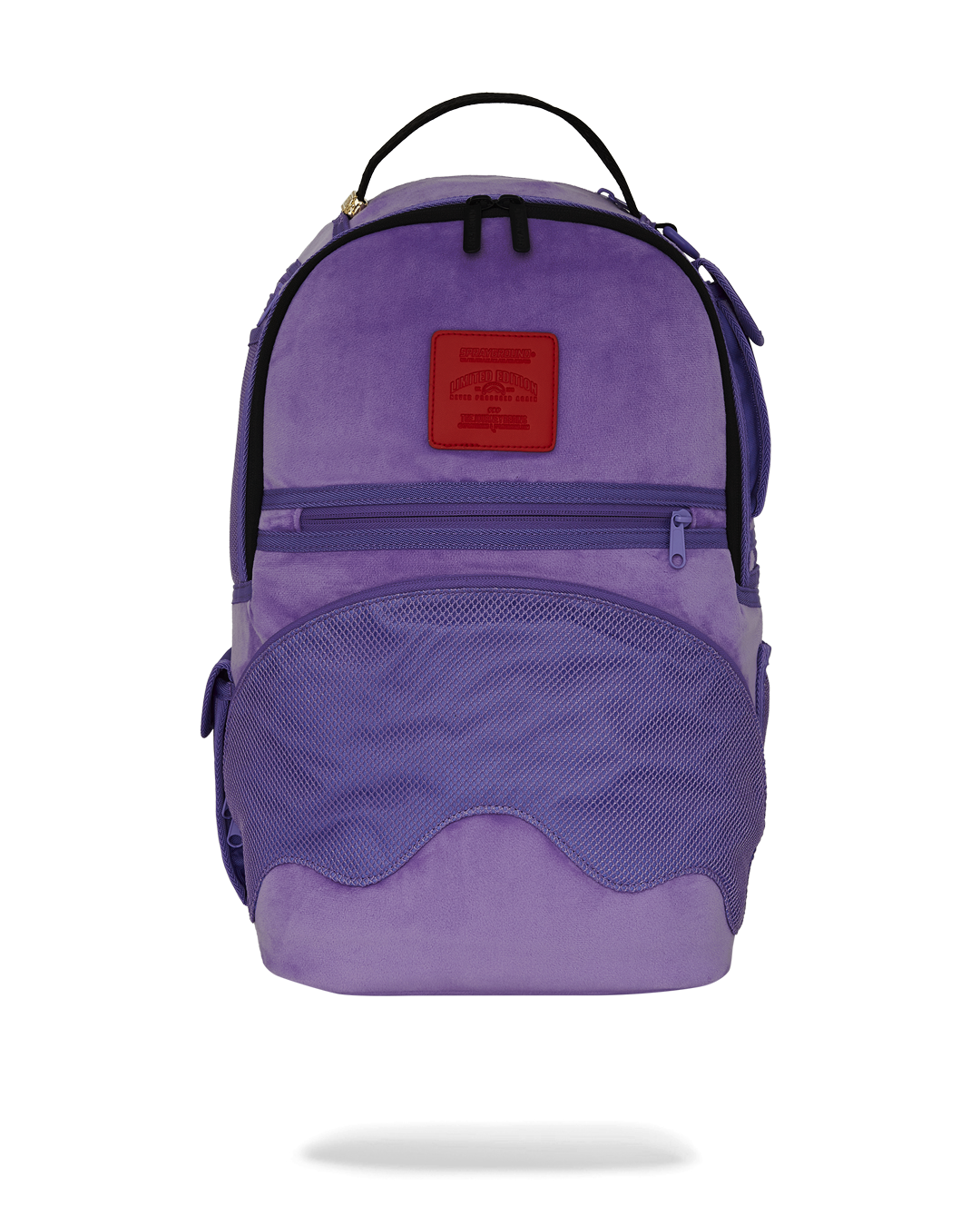 SPRAYGROUND NOOO WAY!!! A REVERSIBLE BACKPACK - PURPLE VELOUR TO OG SHARKS IN PARIS BACKPACK