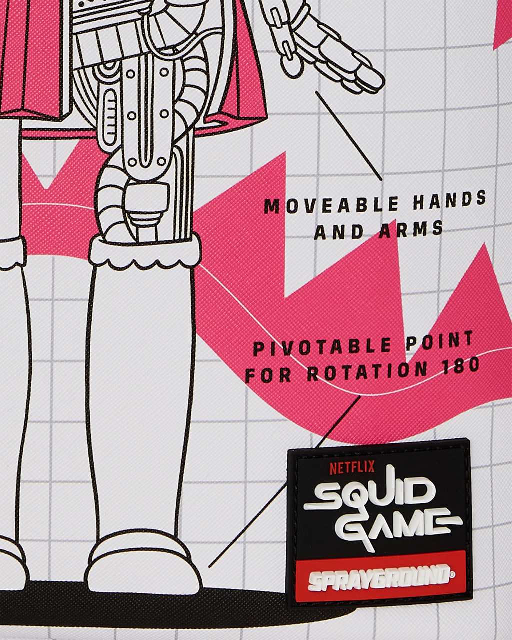 SPRAYGROUND SQUID GAME COLLAB ROBOT GIRL BACKPACK