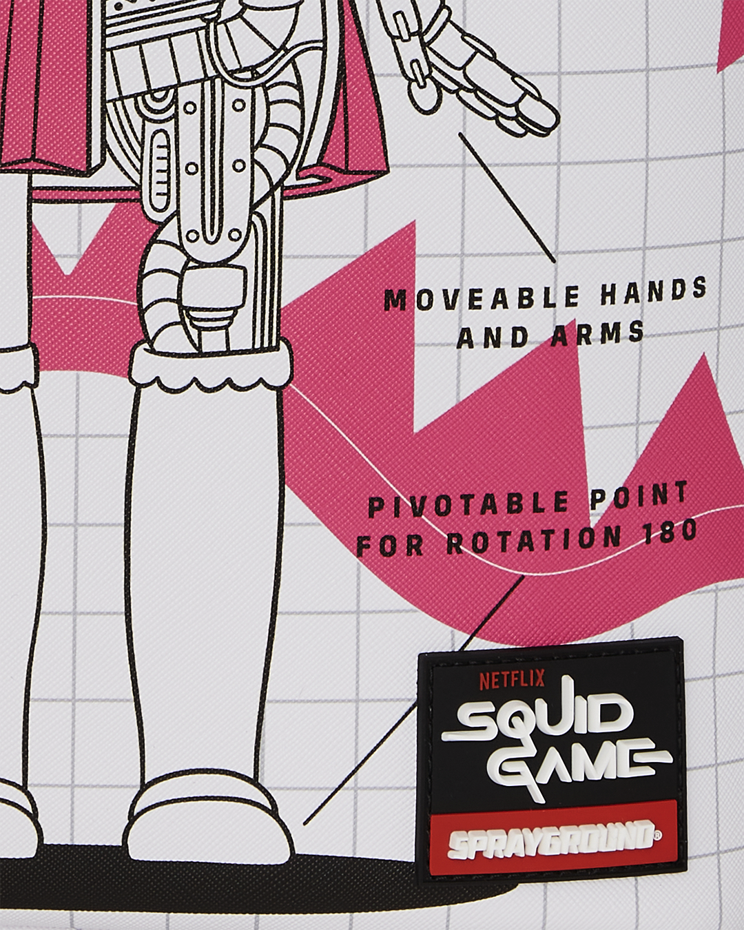 SPRAYGROUND SQUID GAME COLLAB ROBOT GIRL BACKPACK