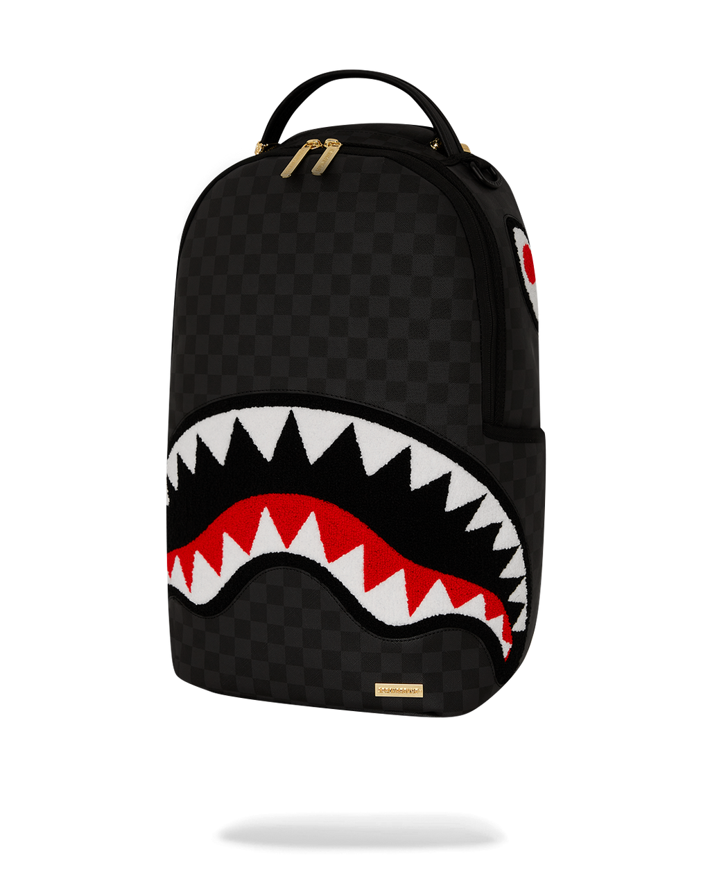 SPRAYGROUND LIGHTS OUT SHARKS IN PARIS CHENILLE SHARK BACKPACK
