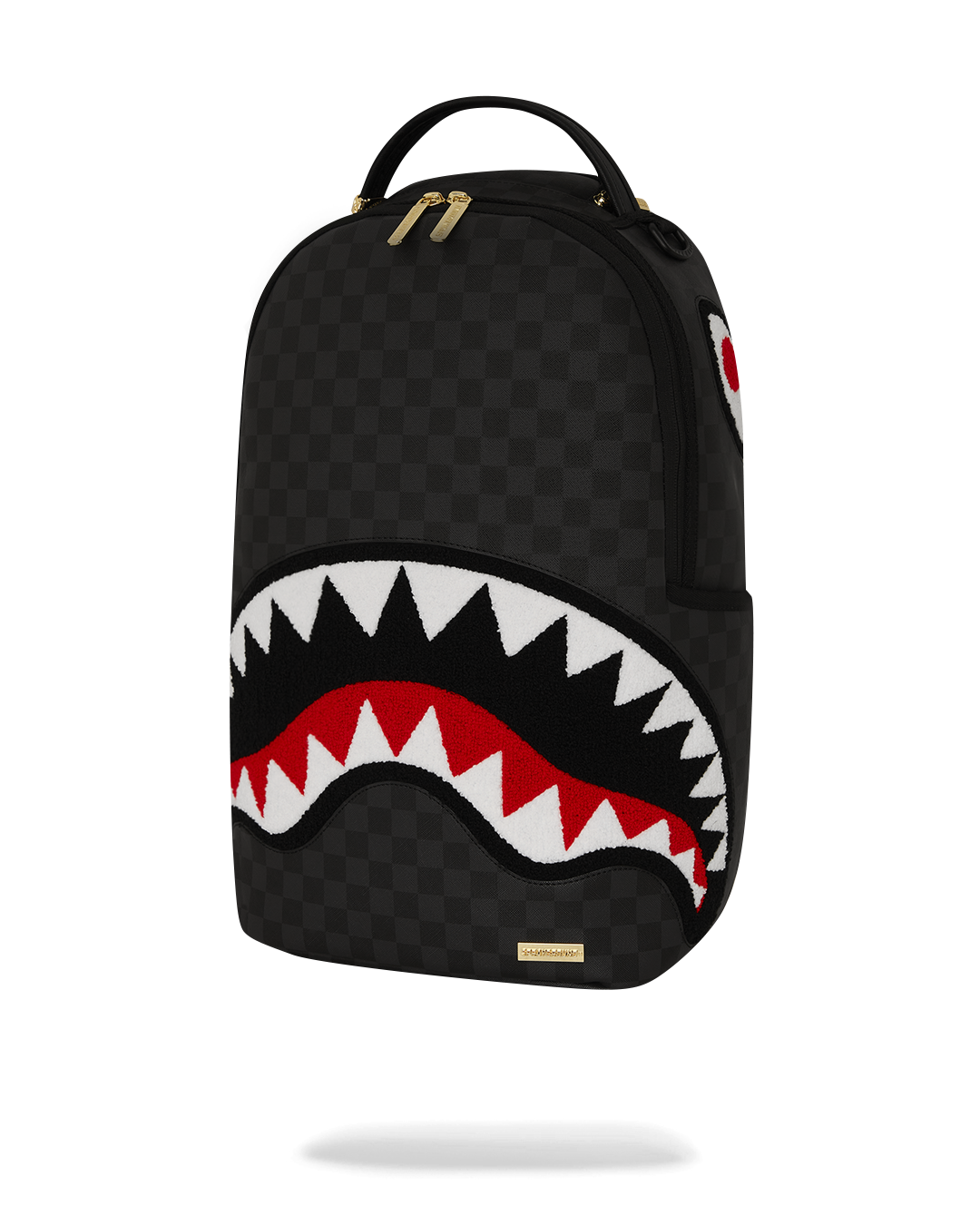 SPRAYGROUND LIGHTS OUT SHARKS IN PARIS CHENILLE SHARK BACKPACK
