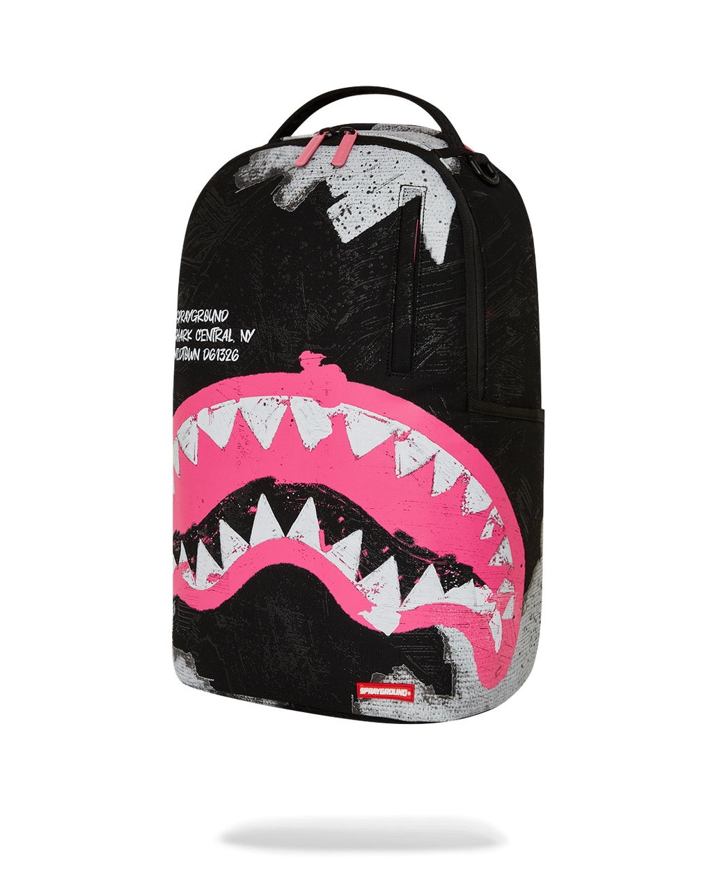 SPRAYGROUND SHARK CENTRAL ACRYLIC ART DLX COTTON BACKPACK