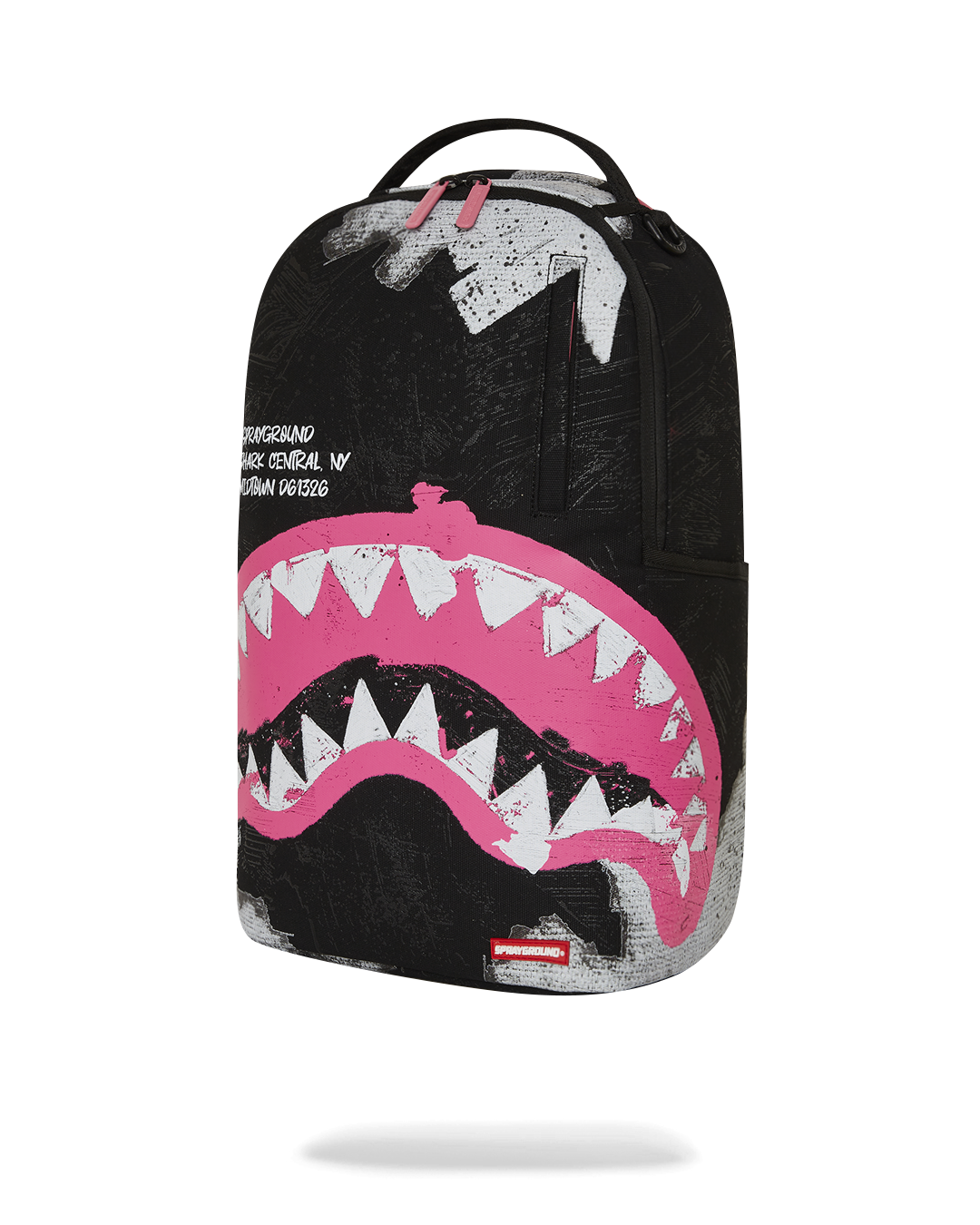 SPRAYGROUND SHARK CENTRAL ACRYLIC ART DLX COTTON BACKPACK