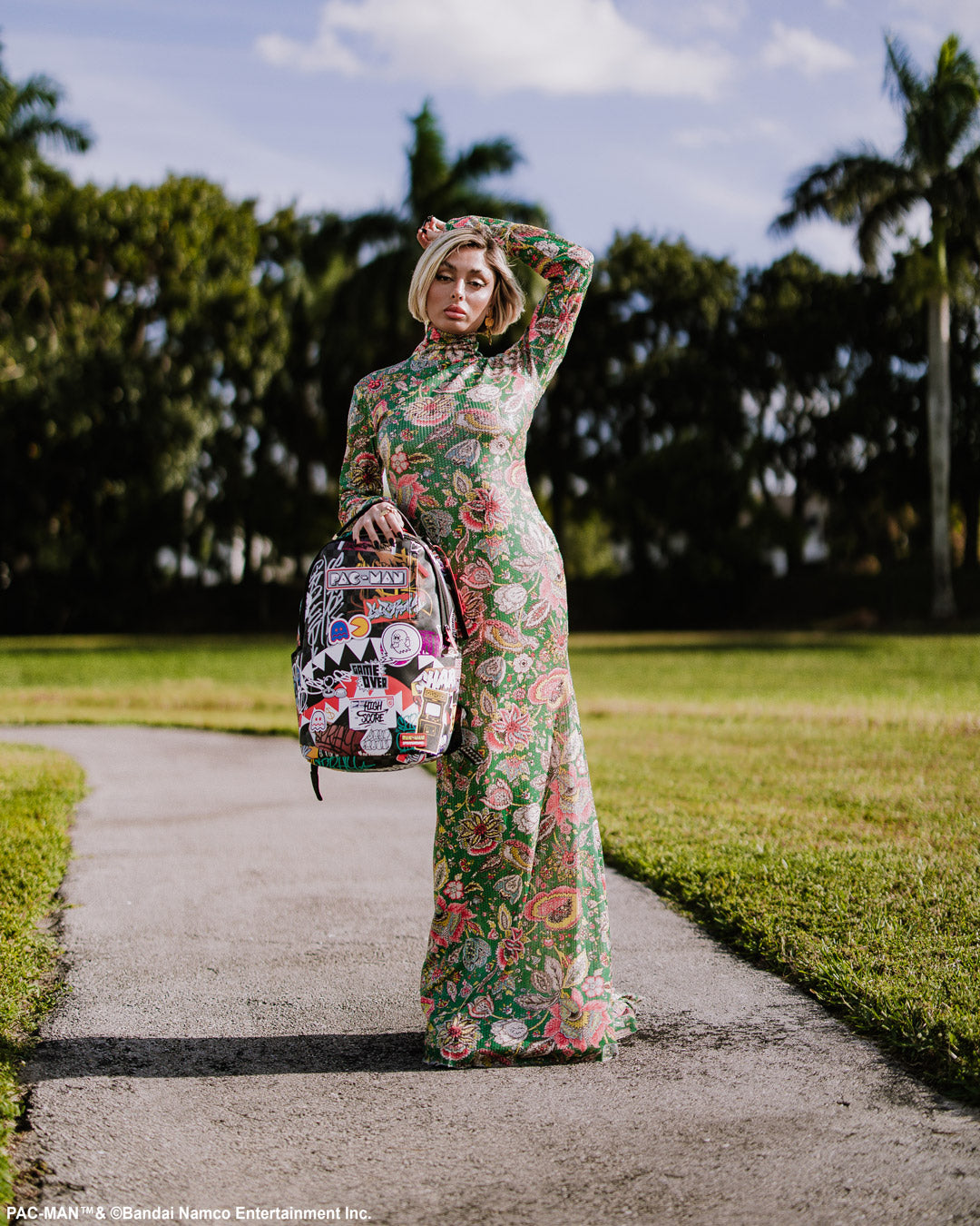 SPRAYGROUND PACMAN LEVELED-UP ART BACKPACK