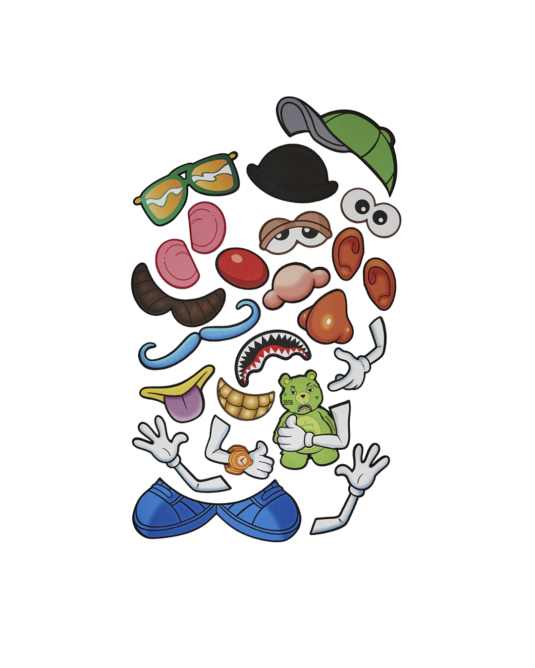SPRAYGROUND MR. POTATO HEAD VELCRO PATCH MIX-IT-UP DLXSV BACKPACK