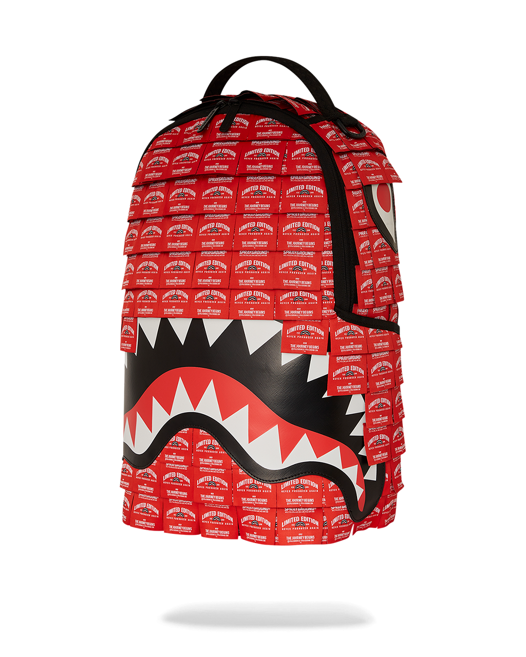 SPRAYGROUND MADE OF WOVEN LABELS SHARK BACKPACK