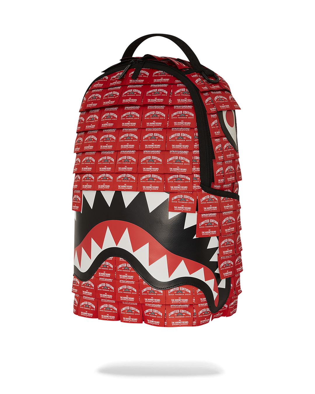 SPRAYGROUND MADE OF WOVEN LABELS SHARK BACKPACK