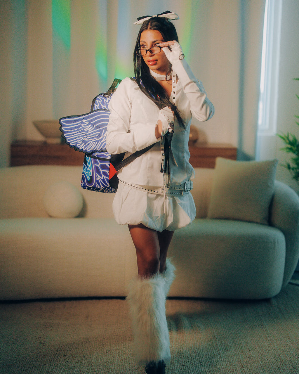 SPRAYGROUND WINGS OF THE NEON SLAYER DLX BACKPACK