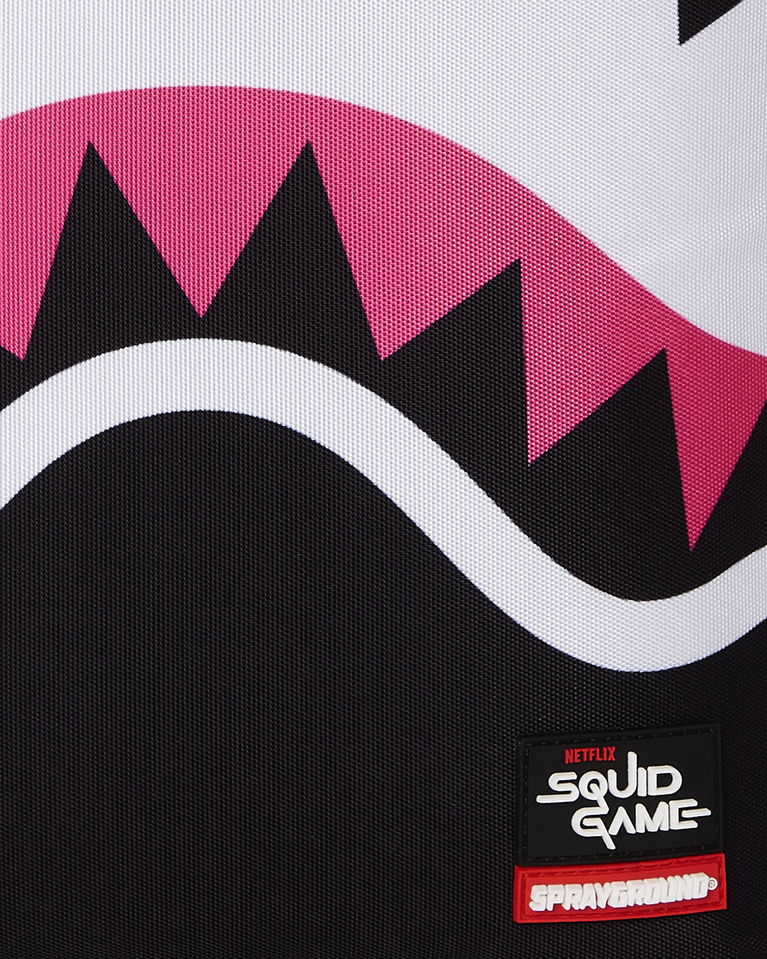 SPRAYGROUND SQUID GAME COLLAB LOGO LOCKUP BACKPACK