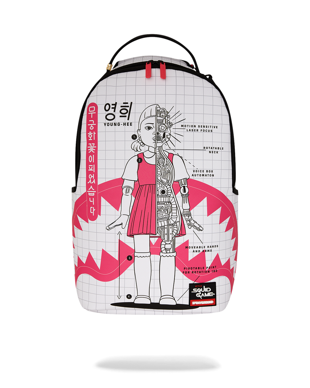 SPRAYGROUND SQUID GAME COLLAB ROBOT GIRL BACKPACK