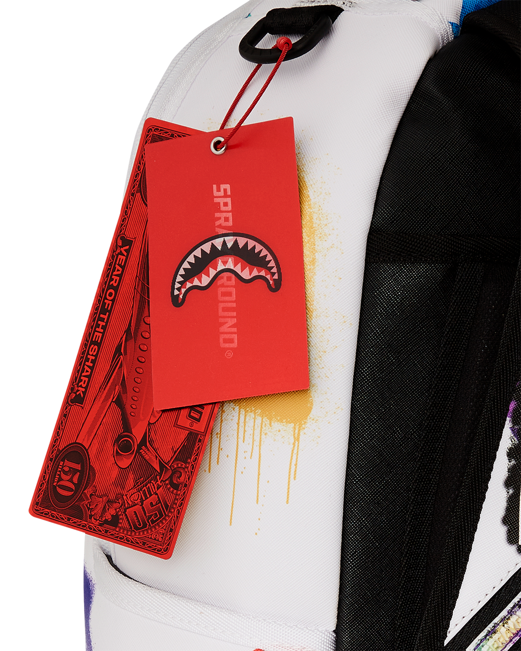 SPRAYGROUND SHARK CENTRAL CUT OUT FOR GREATNESS DLXSV BACKPACK