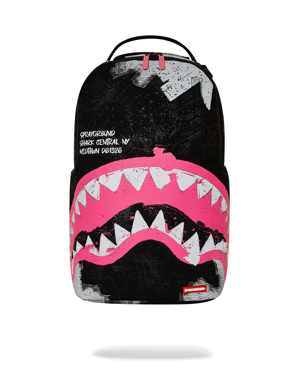 SPRAYGROUND SHARK CENTRAL ACRYLIC ART DLX COTTON BACKPACK
