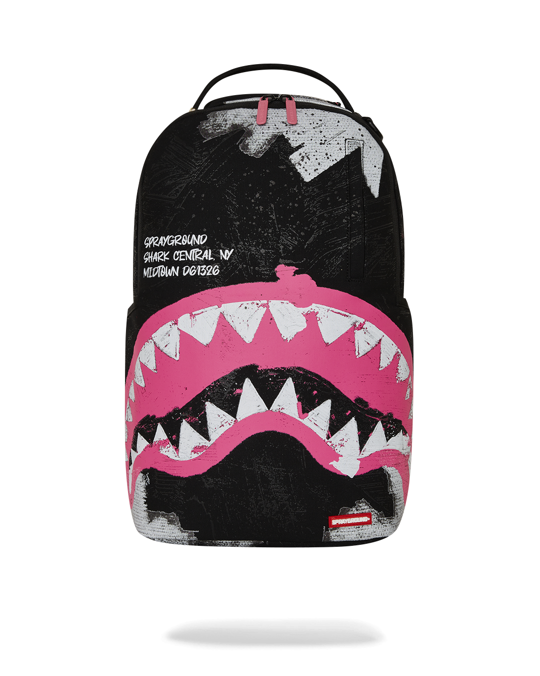 SPRAYGROUND SHARK CENTRAL ACRYLIC ART DLX COTTON BACKPACK