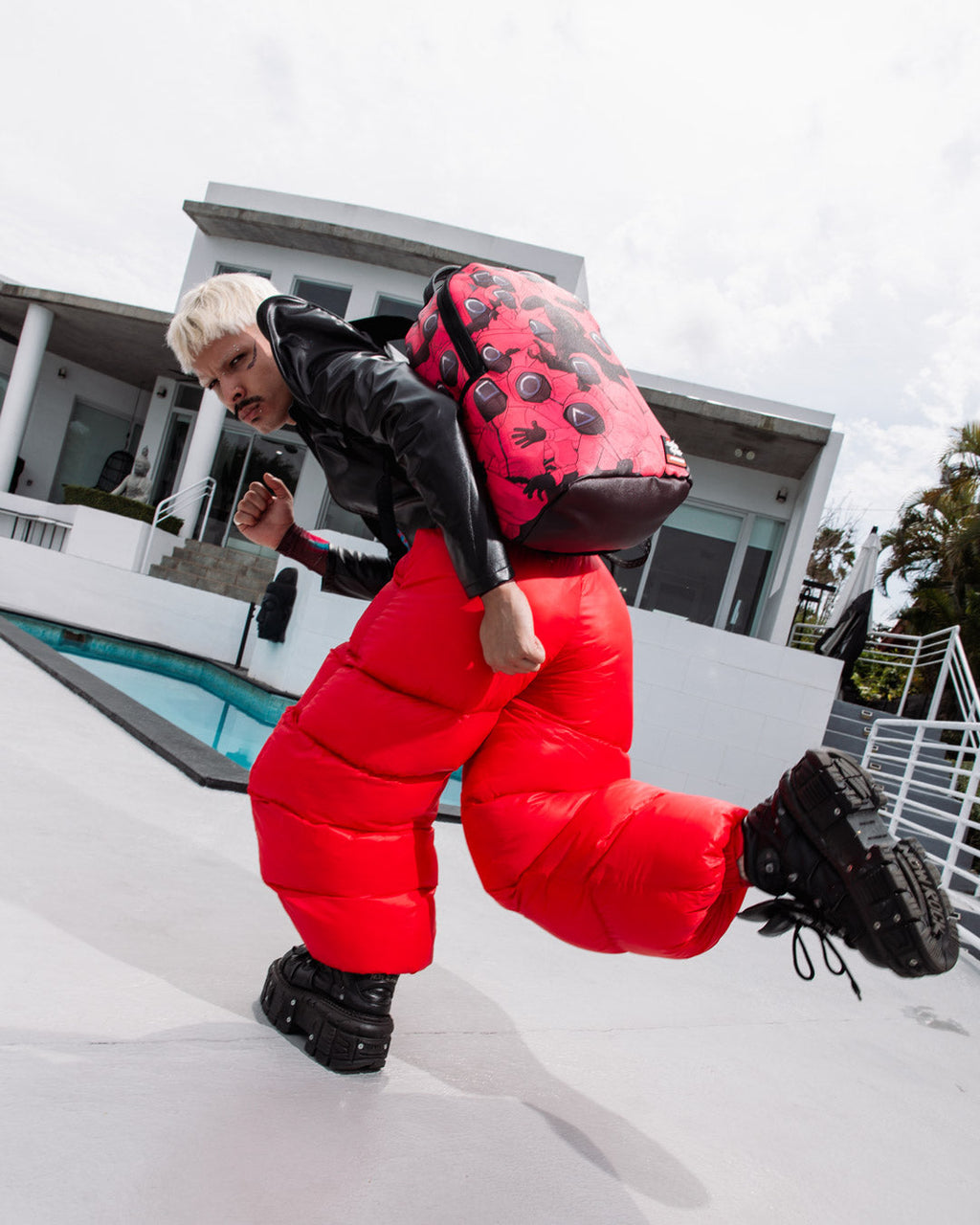 SPRAYGROUND SQUID GAME COLLAB FRONT MAN CREW BACKPACK