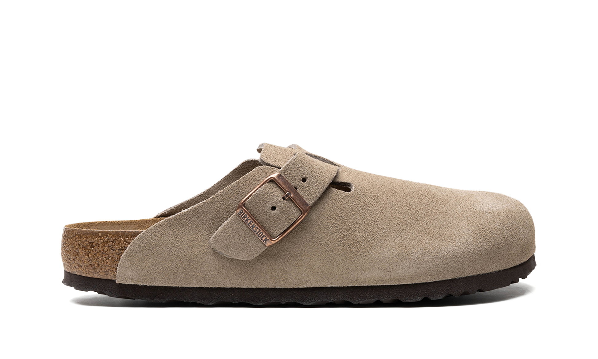 Boston Soft Footbed "Suede Taupe" 560771