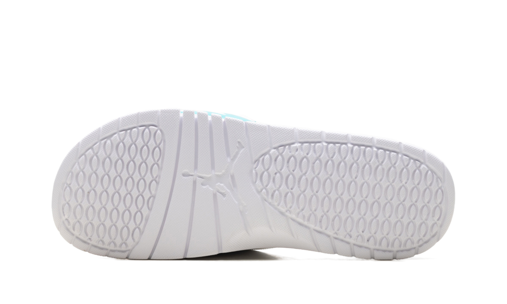 Jordan Hydro 5 Retro Slide "White New Emerald Grape Ice Black" 555501 103