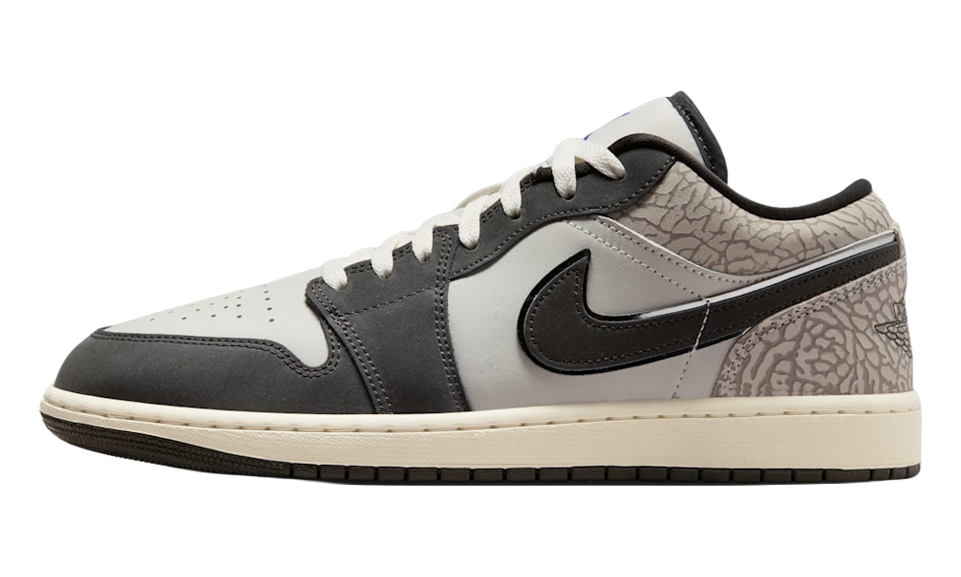 Air Jordan 1 Low SE "Sail Deep Pewter Elephent Print" IU2268 100